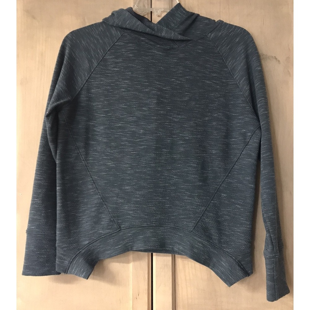Prana Hoodie Men Size‎ S Gray Space Dye Raglan Pullover Activewear